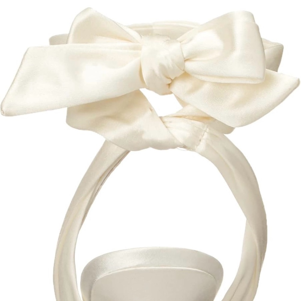 Nine West Cream Satin Heels - Picture 7 of 8